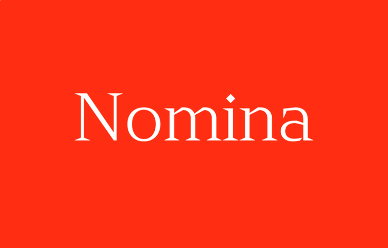 Nomina Font – Display Typeface