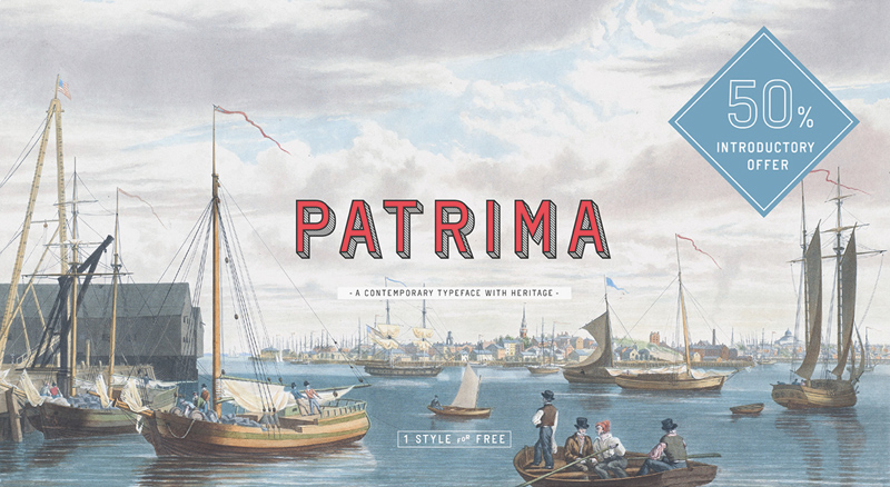 Patrima Font  - 無料のアウトライン書体