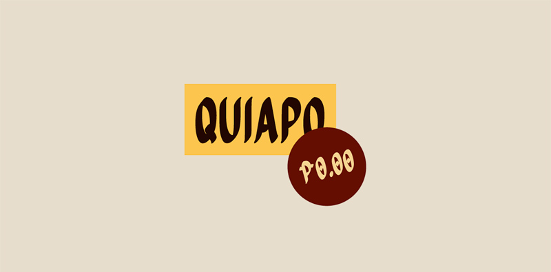 Quiapo -Schriftart - Pinsel -Schriftart