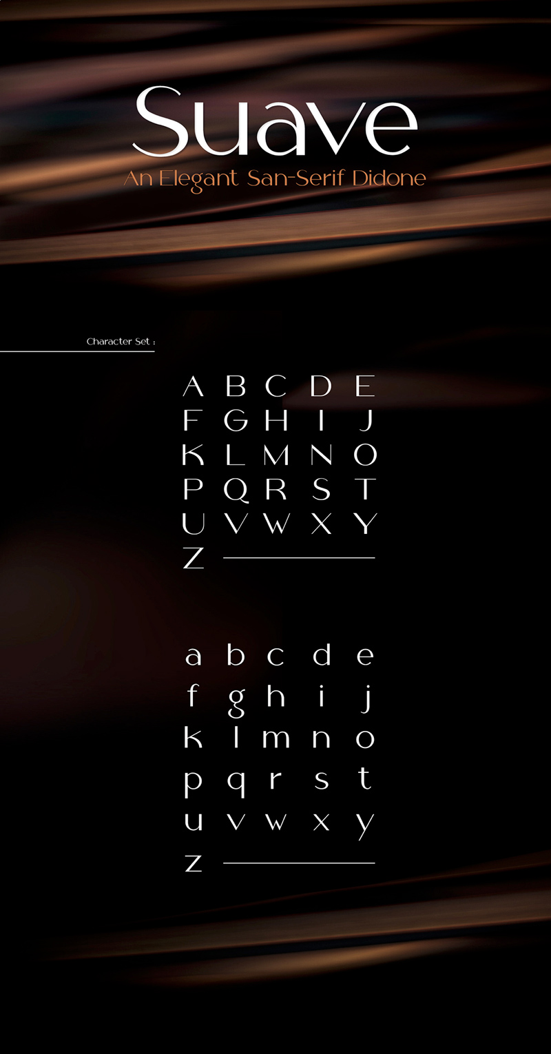 Suave Font - модный шрифт