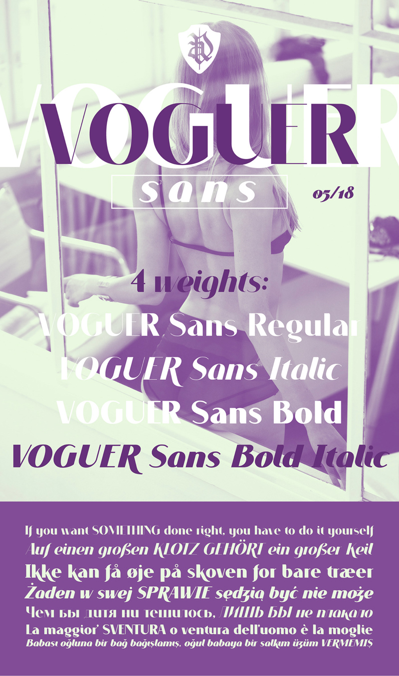 VoGuer sans Font - Tipograma de lujo y moda