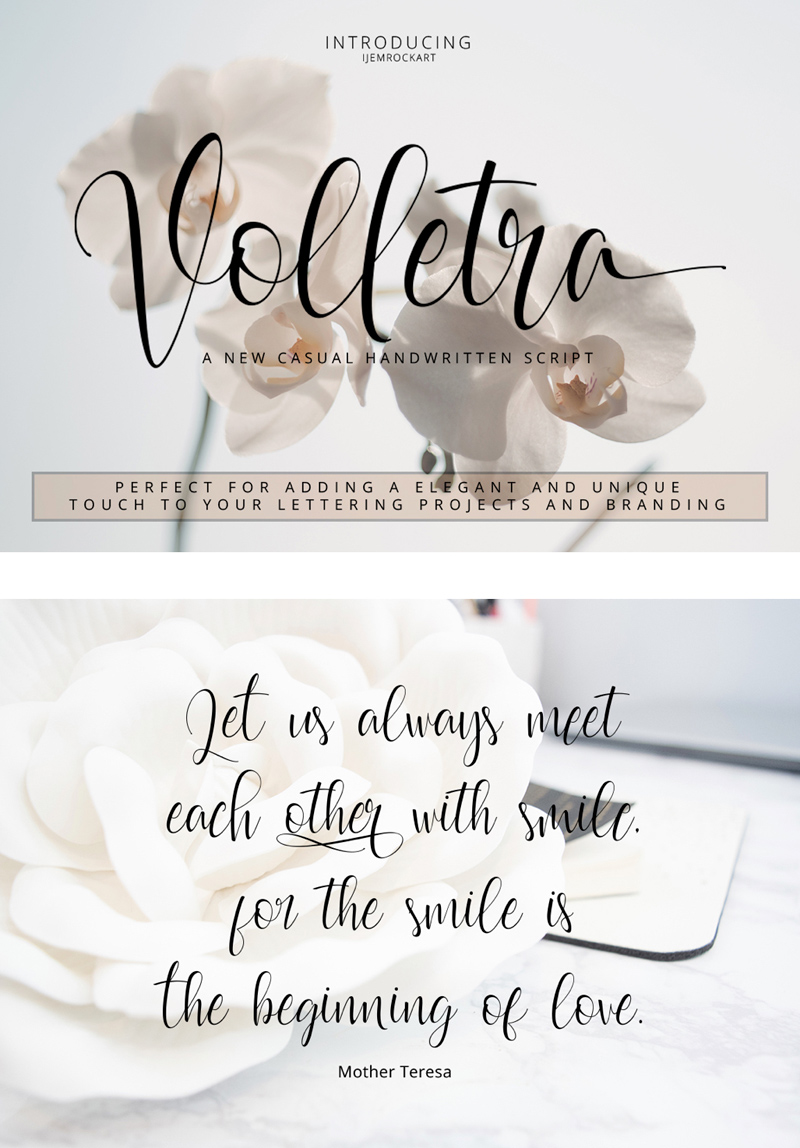 Volletra Script Free Typeface