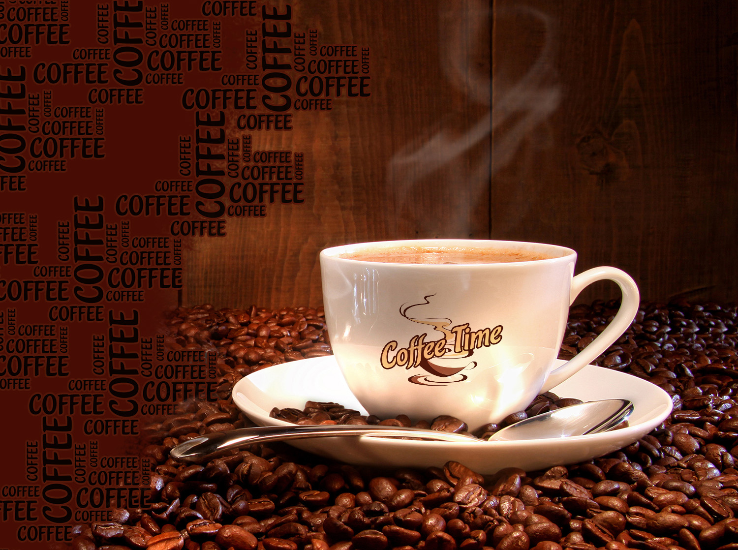 Maqueta de marca de logotipo de la taza de café