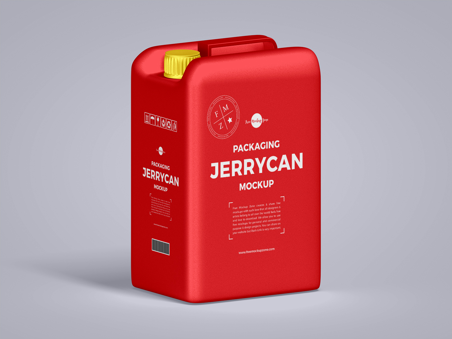 Maquette d'emballage jerrycan