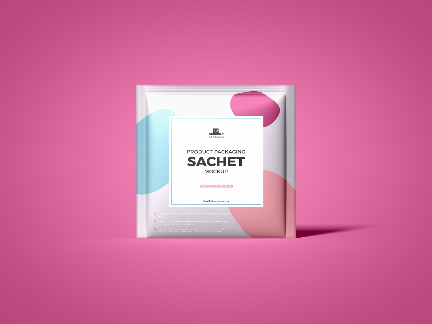 Упаковка продукта Sachet Mockup