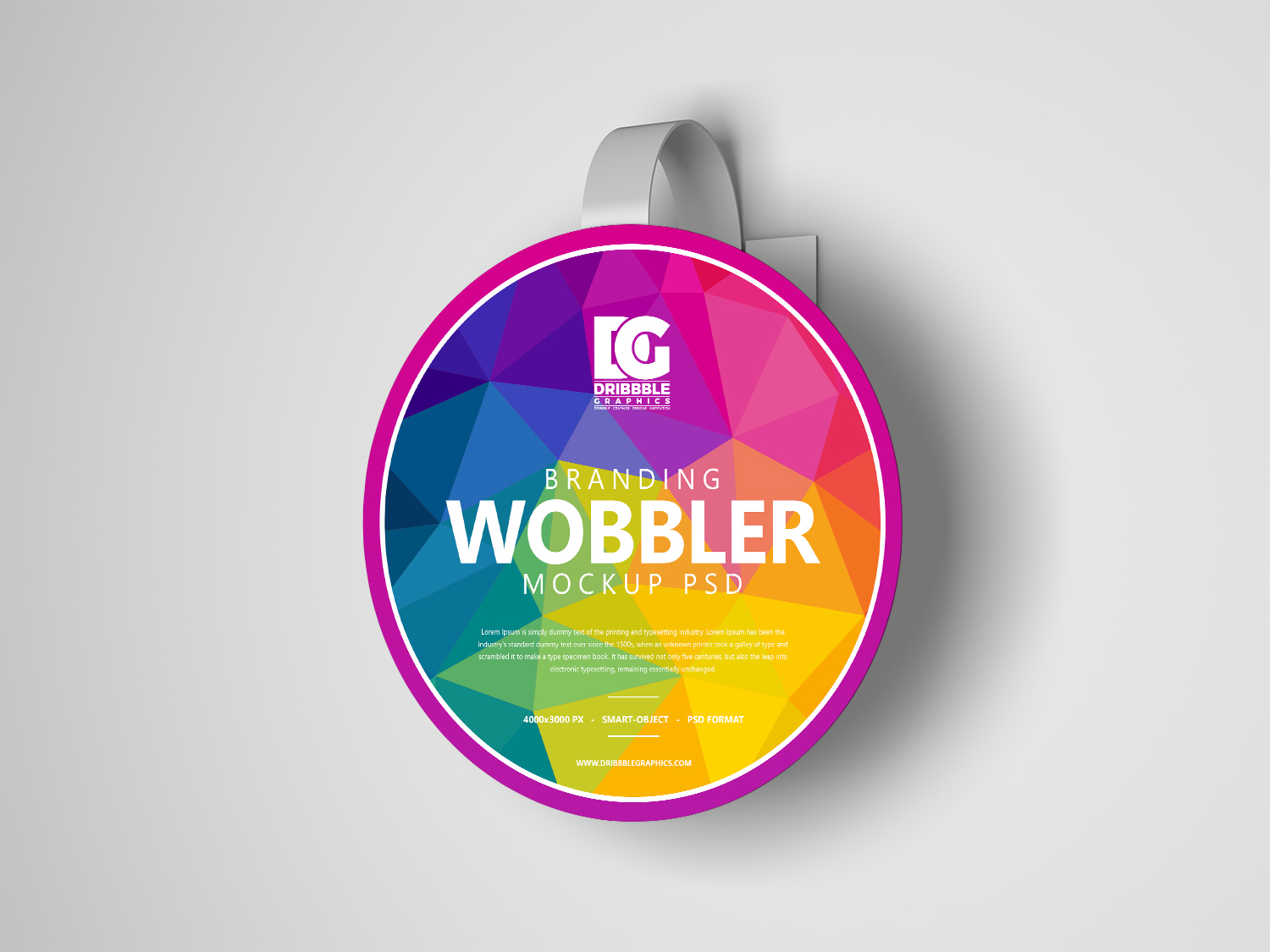 Maqueta de marca Wobbler