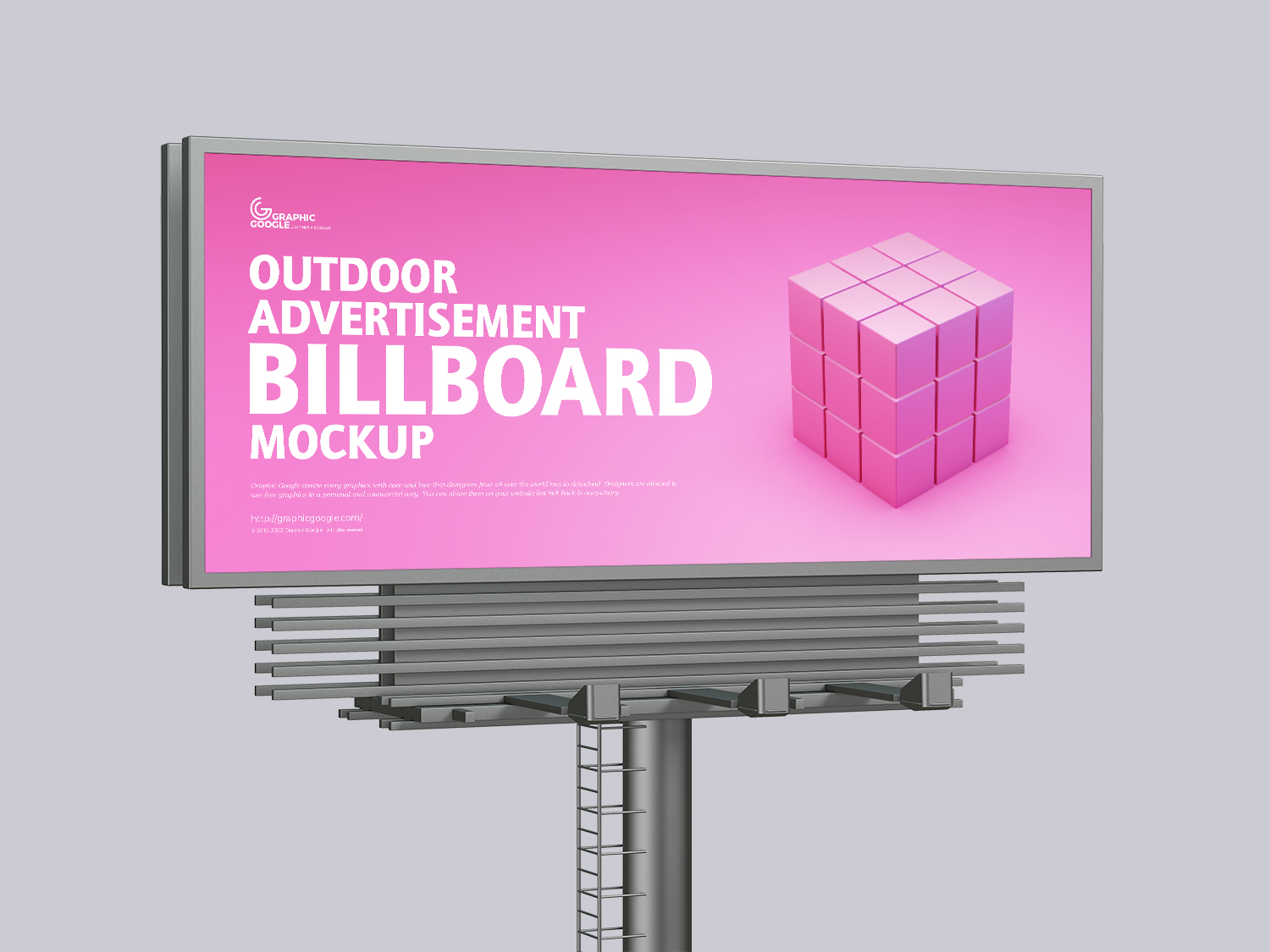 Outdoor -Werbeanzeige Billboard Mockup