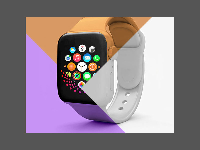 Apple Watchモックアップ：無料のPSD