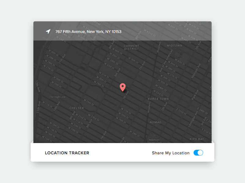 Location Tracker Konzept