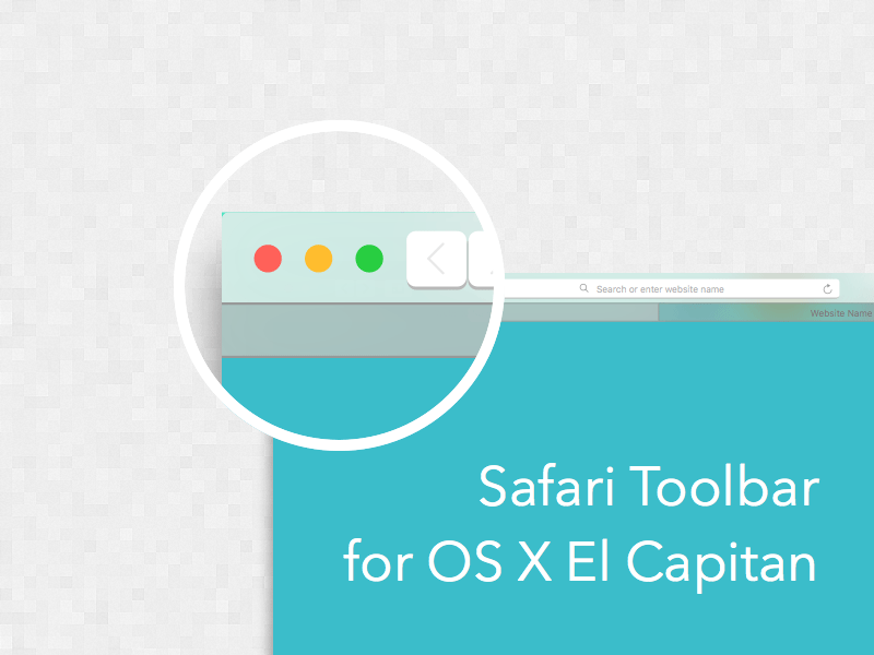 Barra de herramientas Safari para OS X El Capitan