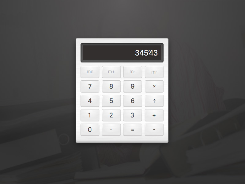 Calculator Interface Design