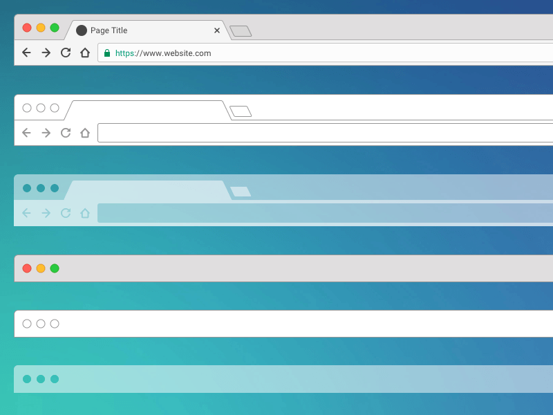 Estilos del navegador Chrome y de la barra de herramientas