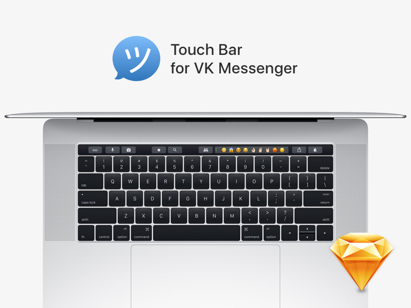 Touch Bar para VK Messenger