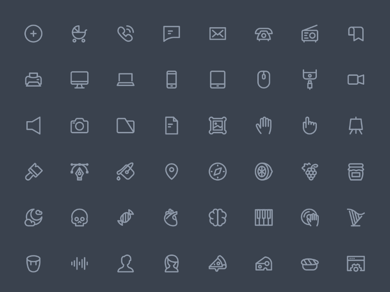 140 Iconos Sketch Recurso