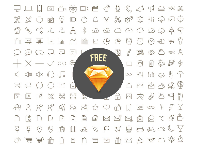 Sketch Outline Icons