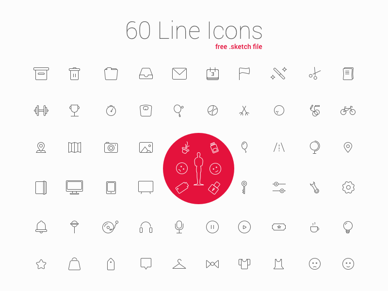 Iconos de 60 líneas