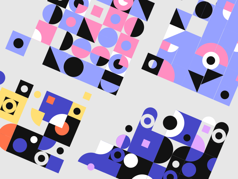 Recurso de boceto de patrones abstractos creativos