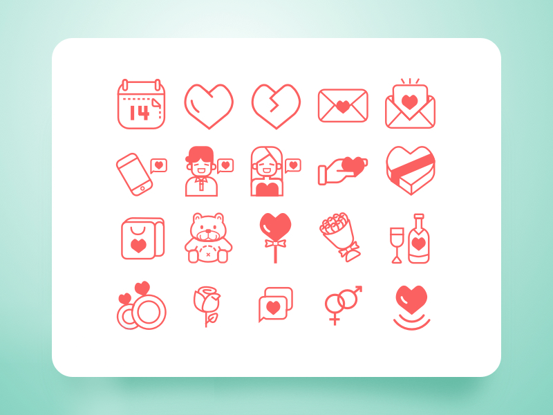 Valentine’s Day Icons