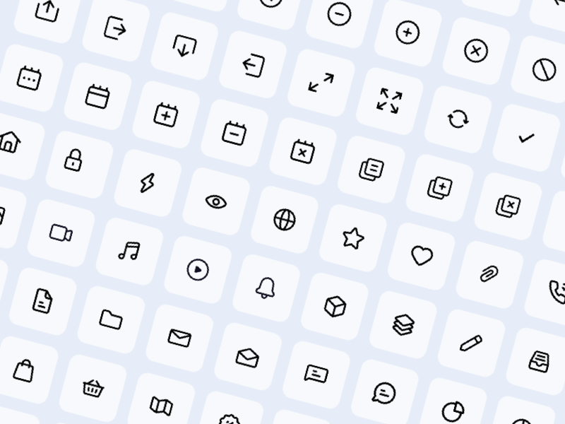 81 Mini Essential Icons Sketch Ressource