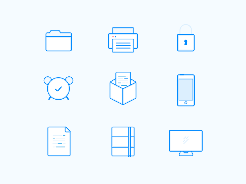 9 Outline Icons