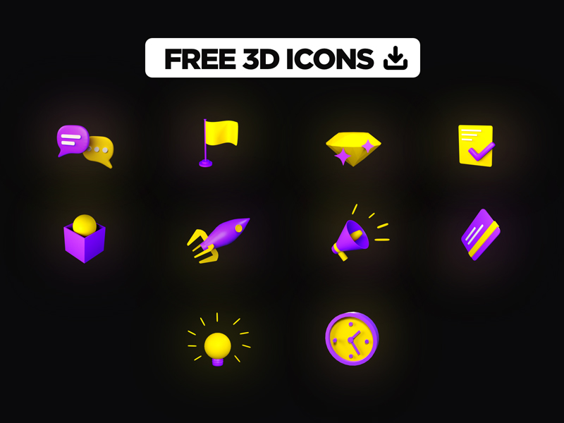 3D Icons Pack