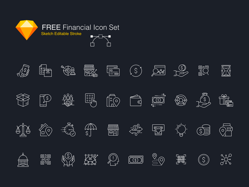 Financial Icons Set