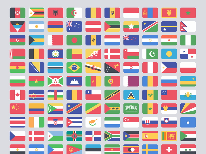 Страна Флаги Kit SVG