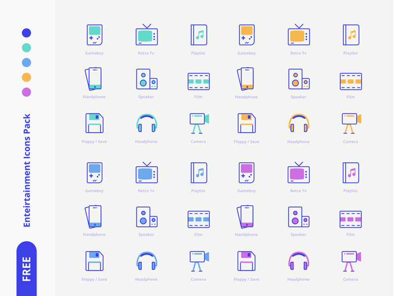 Entertainment Icons Pack