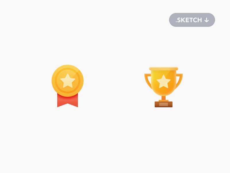 Badge and Trophy Icons