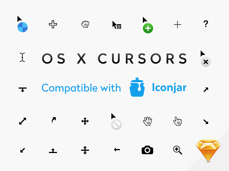 Vector OS X Cursors