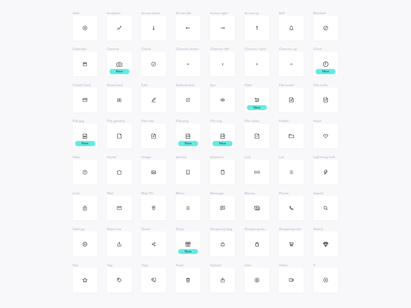 Keyicons Sketch Library