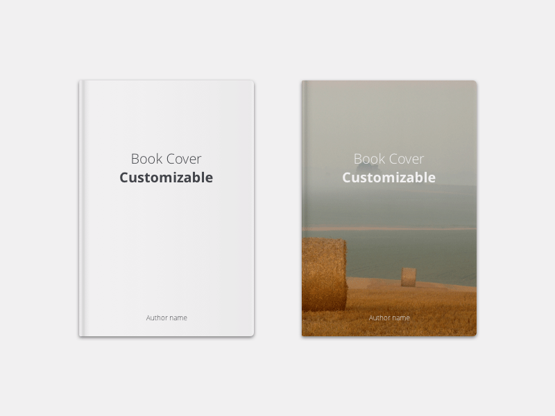 Book Cover Mockup for Sketch
