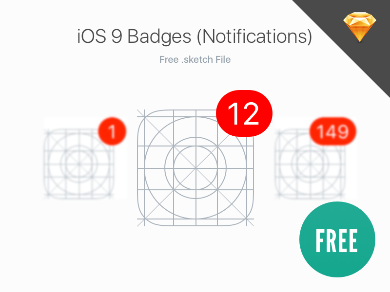 Insignias de iOS 9 (notificaciones)