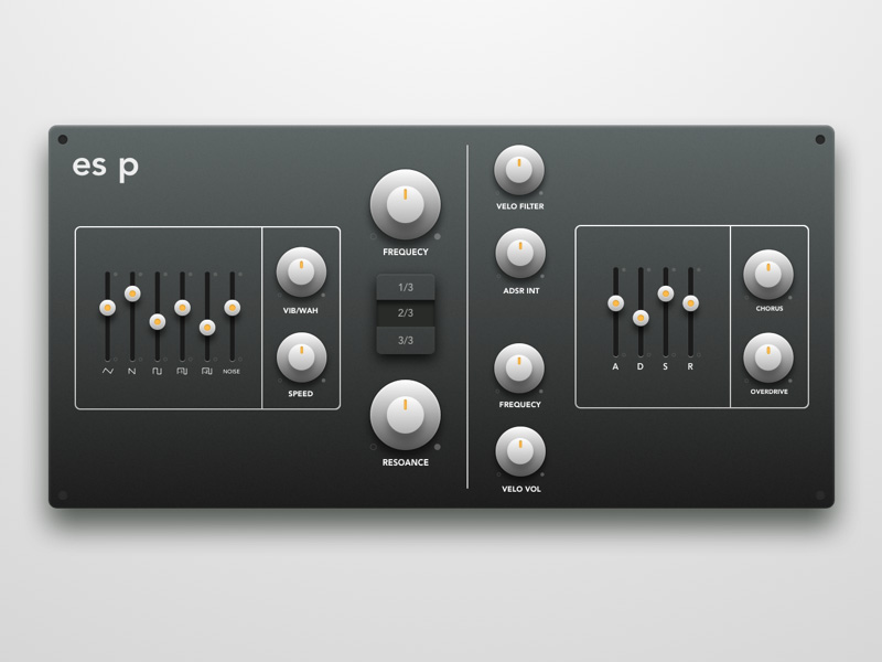 Synthé plugin redesign
