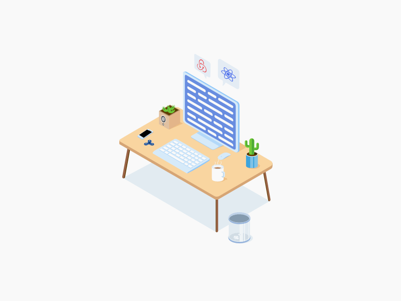 A Small Workspace Illustration