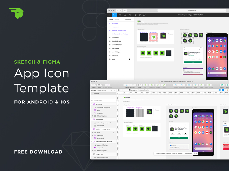 Android & iOS App Icon Template