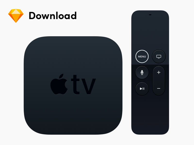 Ilustración vectorial de Apple TV