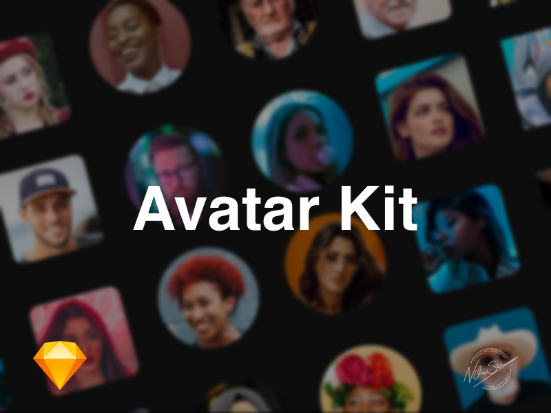 Avatar Kit Sketch Library