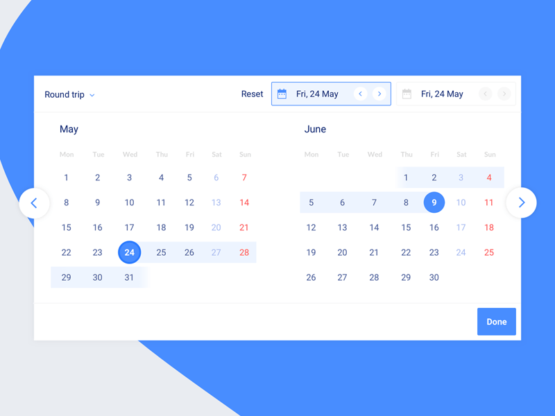 Kalender UI Widget