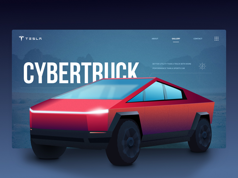 Tesla Cybertruck Illustration