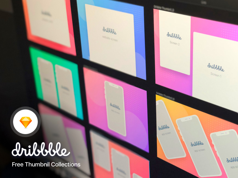 Dribbble Thumbnail Mockup Collections