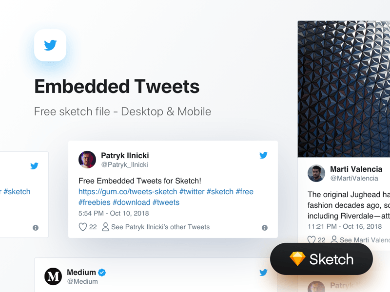 Embedded Tweets Templates for Sketch