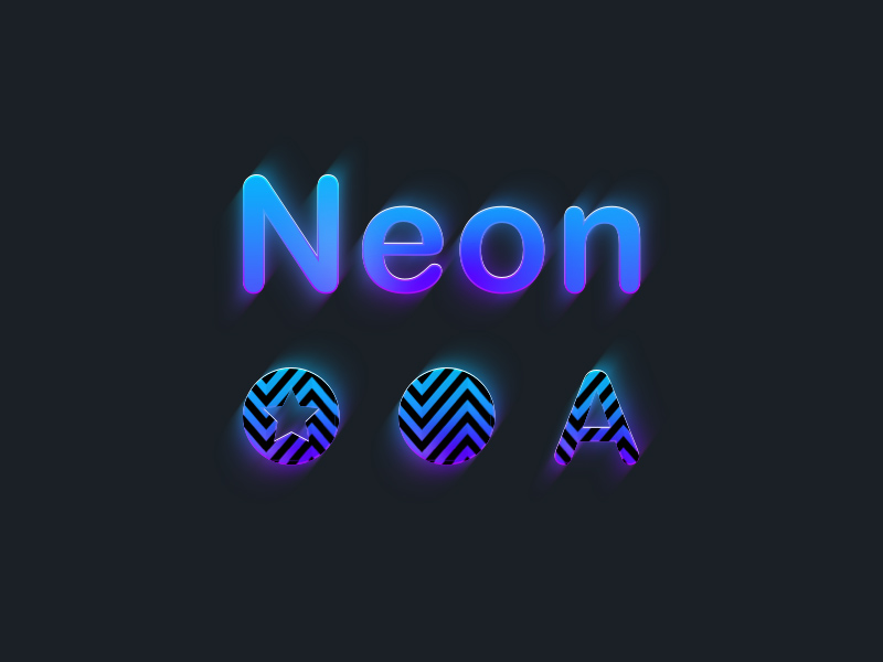Neon-Stil für Sketch
