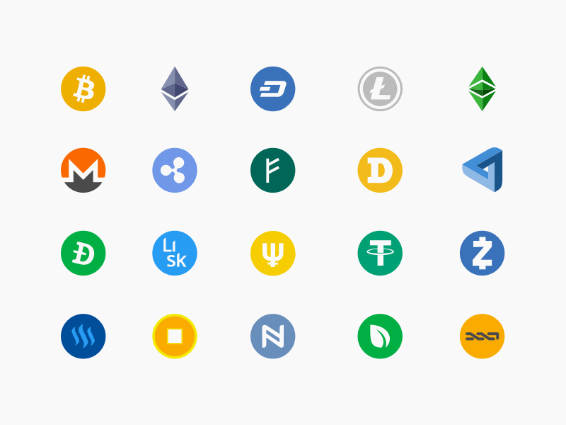 Kryptowährung Logos