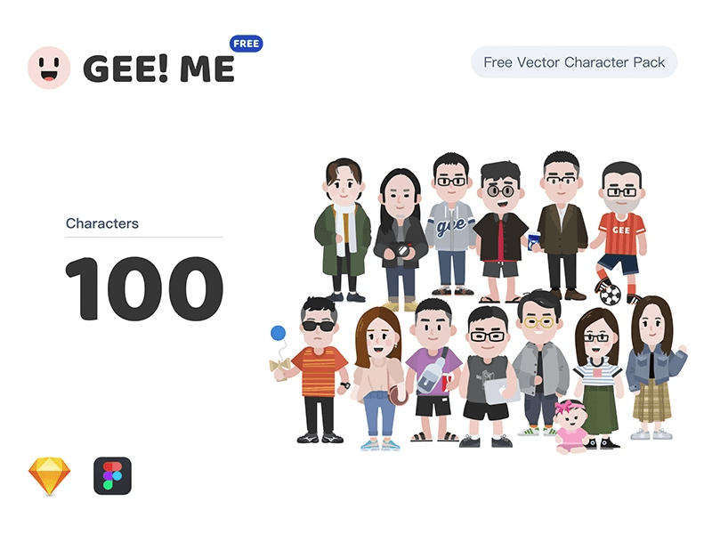 Vector Character Pack – GEE! ME