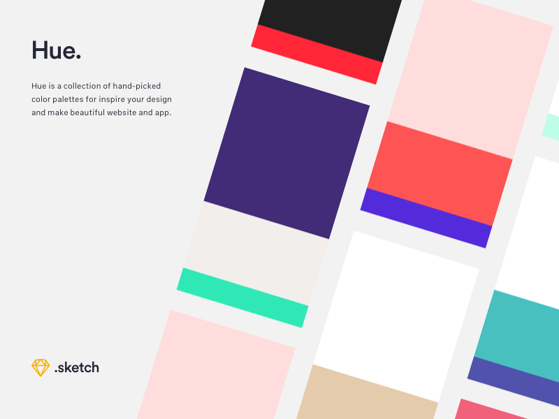 Hue – Site Web et palettes de couleurs d’applications