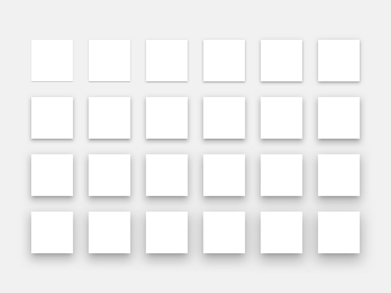 Material Design Elevation Shadows Pack