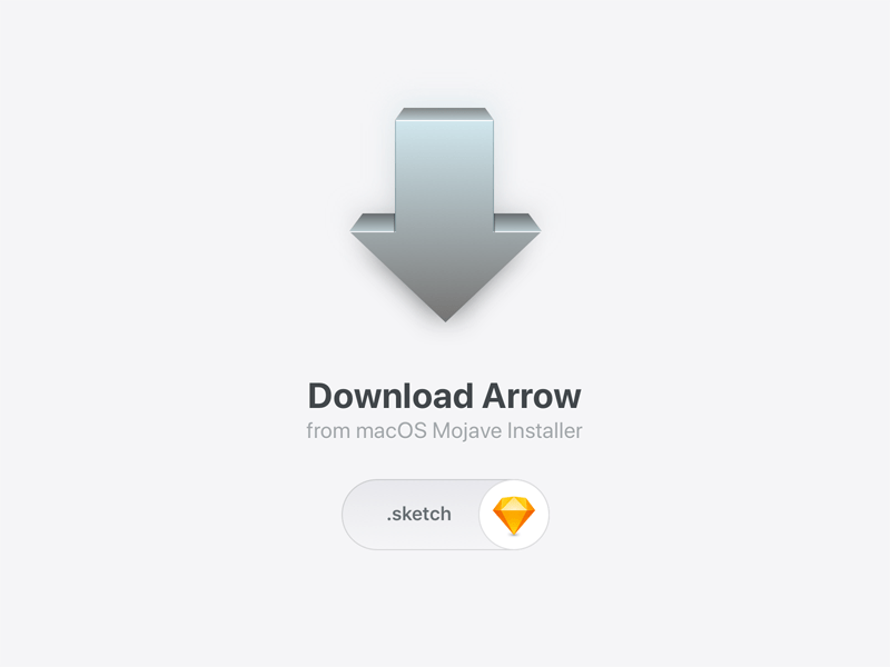 macOS Mojave Installation Arrow