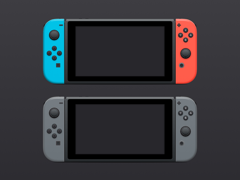 Ilustración de bocetos de Nintendo Switch