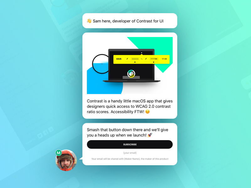 Product Hunt “Upcoming” Sketch Template